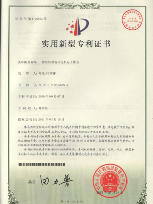 一种异形槽盘式电机定子铁芯.png